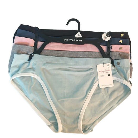 Lucky Brand 5 Pack Seamless Hipsters Underwear NWT - Picture 1 of 5